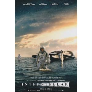 ほぼA4サイズ　ミニポスター写真　米国版　インターステラー　Interstellar　 マシューマコ...