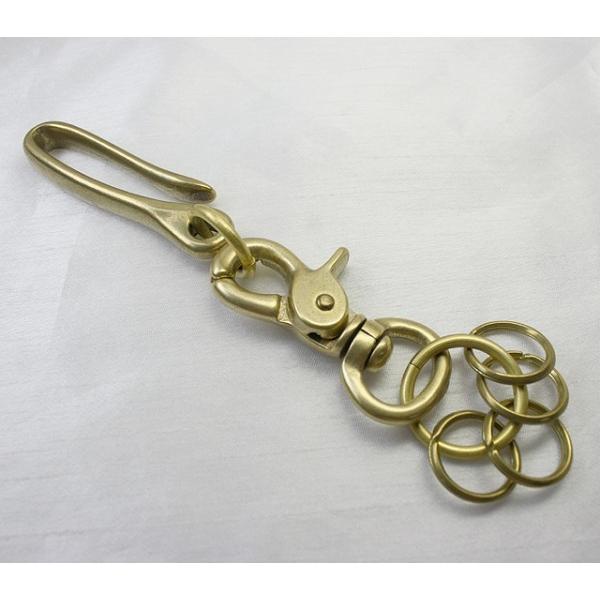 オール真鍮キーホルダー04《真鍮無垢》【日本製】※パーツ在庫切れの場合最大6ヶ月待ち。