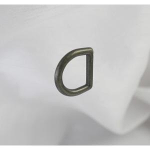 【日本製】わんこDカン15mmアンティーク 切れ目なし 一体成型 リード 首輪 ハーネス 安全 ニッケル 内径 パラコード 半月 小型犬 中型犬 即日発送 にのきん