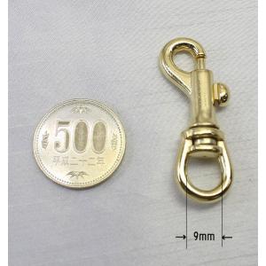 わんこナスカン(小)9mm丸頭ゴールド【日本製...の詳細画像1