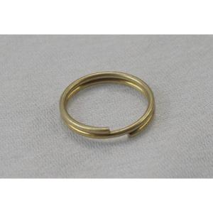 【日本製】ダブルリング　BP（真鍮艶消メッキ）　１２mmｘ１mm（鉄製）