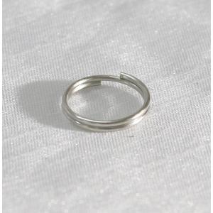 【あすつく】ダブルリング　シルバー　12mmｘ1mm