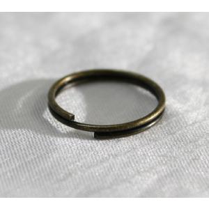 【あすつく】ダブルリング　アンティーク　15mmｘ1mm