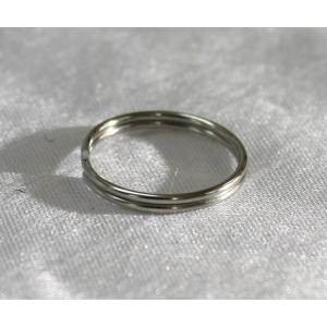 【あすつく】ダブルリング　シルバー　15mmｘ1mm