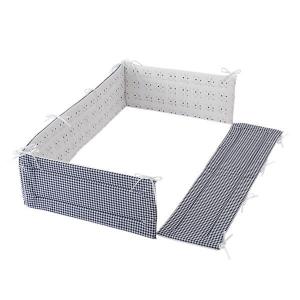 フジキ ベビーポルカ ミニベッド用 ベッドガードパット四方タイプ モノトーン 日本製 フジキ 赤ちゃん 新生児 保護