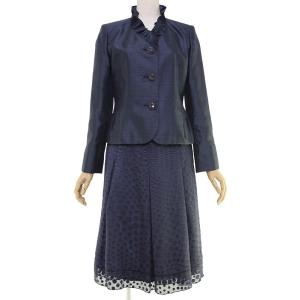 礼服レンタル0CX9022 ネイビー セレモニースーツ（レディーススーツ）