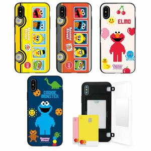 MW SESAME STREET Play Card Mirror Bumper/セサミストリート/IC/Suica/カード収納可能/iPhone/Galaxy ケース/カバー/スマホケース｜y-riashop