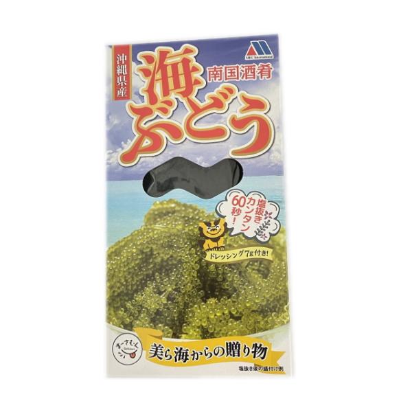 沖縄県産 海ぶどう（南国酒肴）100g×2箱 塩水 タレ(7g)付き メック・インターナショナル