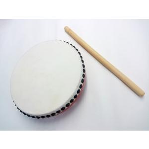 子供用 エイサー用 大太鼓(特小) 水牛皮 直径18cm×高さ20cm バチ2本付