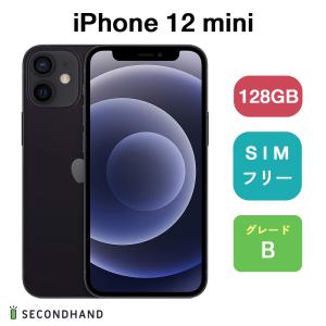 iPhone 12 mini 128GB - ブラック Bグレード SIMフリー アイフォン スマホ 本体 1年保証｜y-secondhand