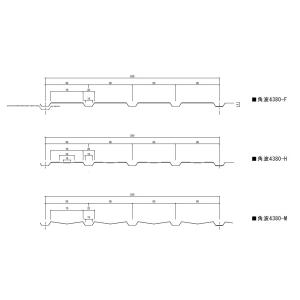 送料別途】角波(4山)4380 厚み0.35mm×長さオーダー701mm〜800mm 送料別途】角波(4山)4380 厚み0.35mm×長さオーダー701mm〜800mm