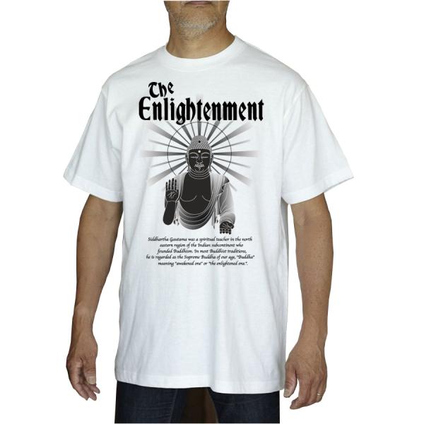 釈迦如来 仏陀 シリーズ  半袖 Tシャツ 縁起 出世 幸運 強運 和モダン ジャパネスクメンズ 4...