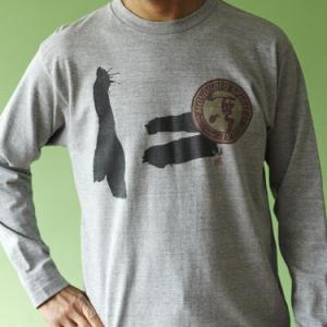 野武士　二人衆　「仁」 　長袖Tシャツ　Tシャツ　長袖　メンズ　5.6オンス　オリジナル　和柄