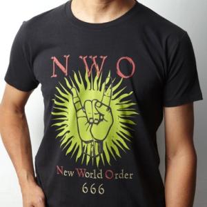 イルミナティ ハンドサイン フリーメイソン 半袖 Tシャツ 4Lまであり