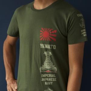 戦艦大和 大日本帝国海軍 旭日旗 ミリタリー 半袖Tシャツ Tシャツ 半袖 メンズ オリジナル 5....