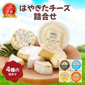 ふるさと納税 安平町 高評価! ナチュラルチーズコンテスト受賞! 夢民舎ブランド はやきたチーズ詰合...