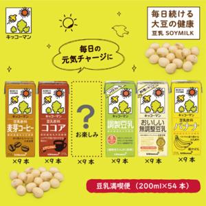 お楽しみ付きキッコーマン豆乳満喫便(200ml×54本)