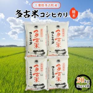 【令和7年産】多古米コシヒカリ　精米20kg(5kg×4袋)
