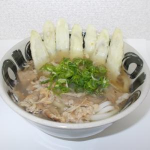 ふるさと納税 水巻町 福岡発　あごだし・肉ごぼう天うどん　三人前