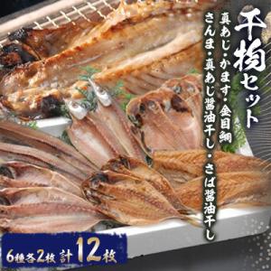 6種類2枚ずつ干物セット(さんま)