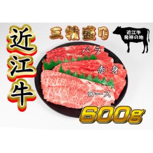 ふるさと納税 竜王町 近江牛すき焼きセット 計600g ロース・赤身・バラ 各200g 盛り合わせ ...