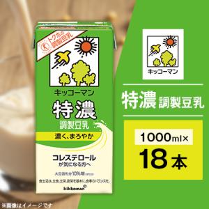 ふるさと納税 瑞穂市 キッコーマンの特濃調製豆乳1000mlx18本
