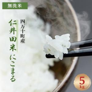 四万十町産 無洗米「にこまる」 5kg　罪悪感は必要ナシ!家事をサボってうまいお米を食べてください!