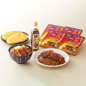 ふるさと納税 長野県 信州産豚ロースかつセットA　ロース肉120g4枚、明治亭ソース1本、カレー(レ...