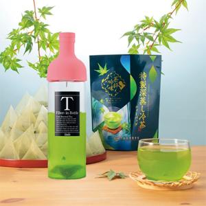 緑茶 水出し 耐熱ボトルと 深蒸し 冷茶(4g×62袋入)セット