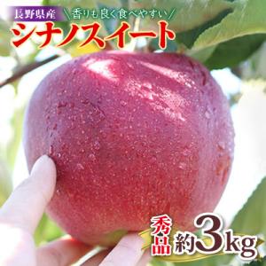 香りも良く食べやすい!長野県産シナノスイート(約3kg)秀品〈2026年10月中旬～11月中旬発送〉