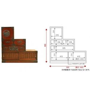 ふるさと納税 利府町 仙台箪笥 三尺階段箪笥 ...の詳細画像3