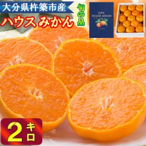 冷やしてひんやり!甘さ広がるハウスミカン約2kg(化粧箱入)