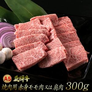 ふるさと納税 肉 大垣市 A5飛騨牛　焼き肉用　赤身モモ・カタ　300g　木立ミート