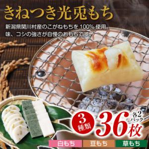 関川村の本格もち3種セット!白・豆・草の味わい