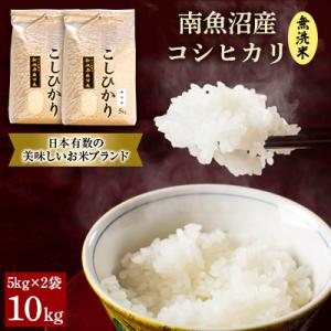 ふるさと納税 南魚沼市 【令和5年産】南魚沼産コシヒカリ(無洗米)【5kg×2袋】