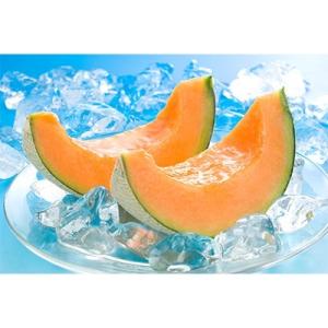 ふるさと納税 旭川市 2021年産赤肉メロン(約1.3kg×2玉)　旭川産