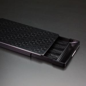 名刺ケース　ジュラルミン削り出し　【七宝】BLACK