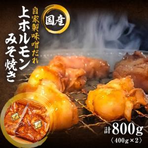 ふるさと納税 志免町 肉の駅KINGの国産上味噌ホルモン焼き(自家製味噌だれ)800g