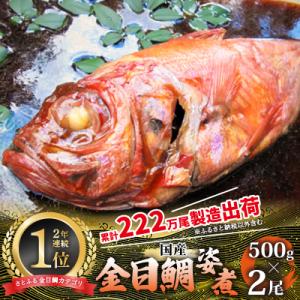 ふるさと納税 伊東市 国産金目鯛姿煮(500g×2尾)