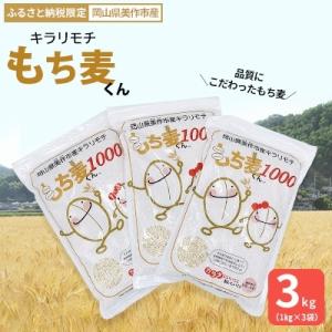 ふるさと納税 美作市 美作市産キラリモチ もち麦...の商品画像