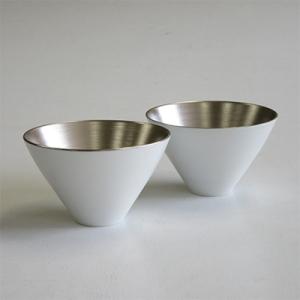 ARITA PORCELAIN LAB プラチナ・ペア小鉢小飯碗