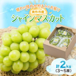 【2026年先行受付】岡山県美作市産　シャインマスカット　2kg(3～5房)