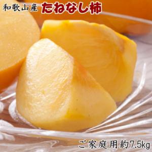 【2026年度発送分】【秋の味覚】和歌山産のたねなし柿約7.5kg(ご家庭用)