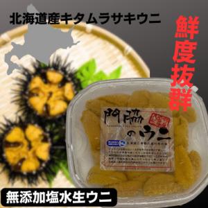 鮮度抜群!「門脇のウニ」　北海道産塩水生ウニ1パック(100g入り)
