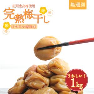 【美浜町】紀州南高梅使用　はちみつうす塩味完熟梅干し 無選別1kg