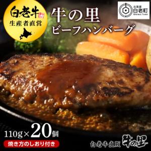 牛の里ビーフハンバーグ【110g×20個】特製ソースの詰合せ