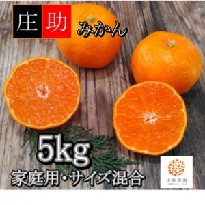 ふるさと納税 湯浅町 <先行受付>有田・庄助みかん5kg(家庭用品・サイズ混合)｜y-sf