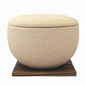 長谷園　伊賀焼 おひつ「陶珍」粉引大(ごはん約2合分)