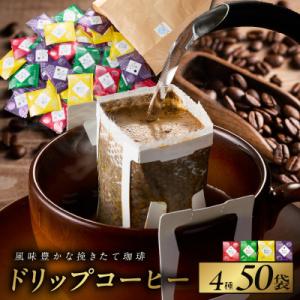 ふるさと納税 泉佐野市 本格ドリップコーヒー 4種 50袋 工場直送 本格 詰合せ セット 099H...