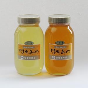 ふるさと納税 横手市 国産自家採集はちみつ2種詰め合わせ(アカシア・トチ　合計7本　8.4kg)
